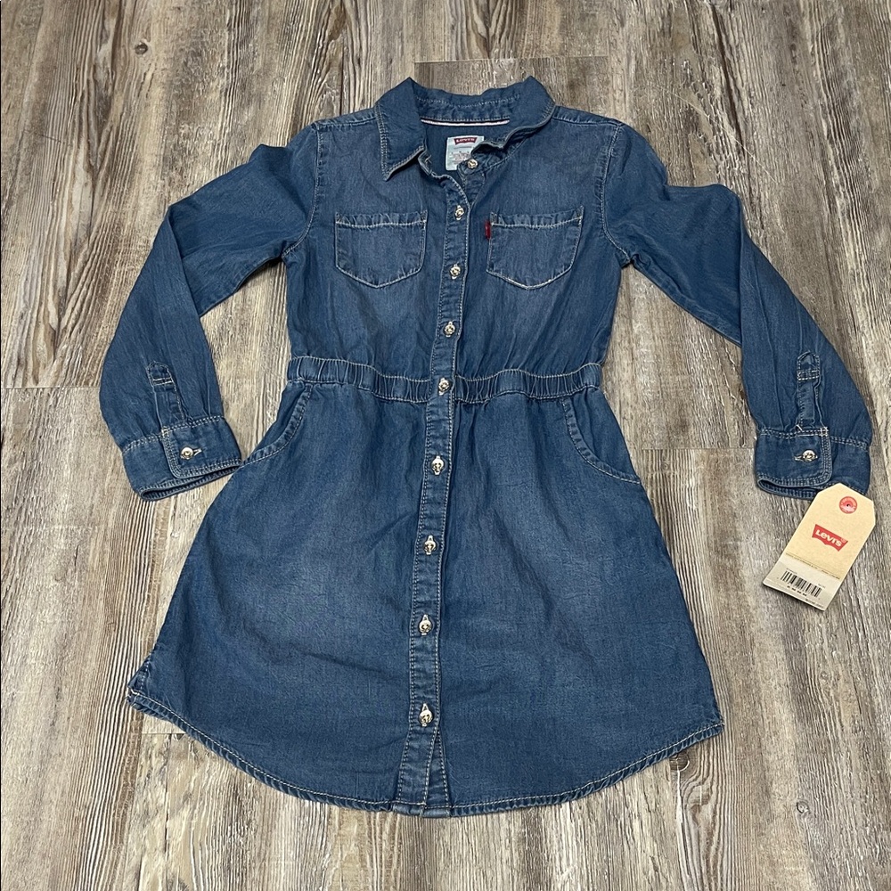 Levi's Classic Blue Kids Denim Dress